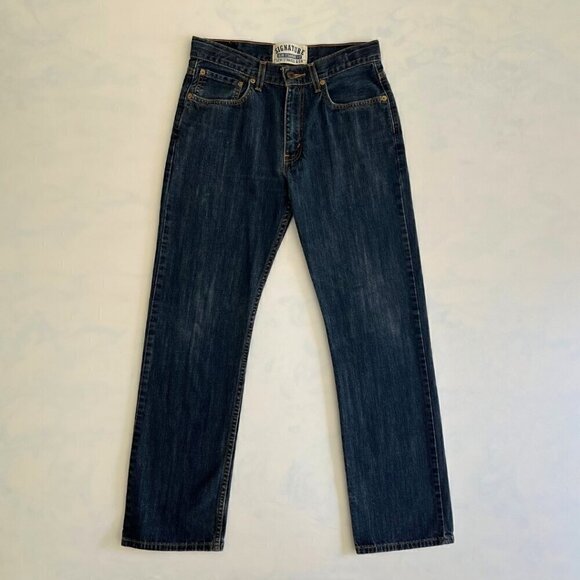 Signature Levi's Slim Straight Fit Boys Denim Jeans - Picture 1 of 7